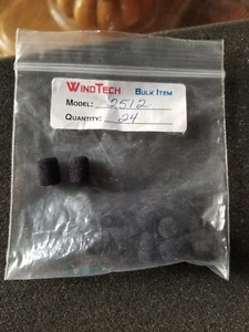 2X WindTech 2500 Series Windscreen, Inside Diameter .125" / 3mm - Black #2512 - Picture 1 of 1