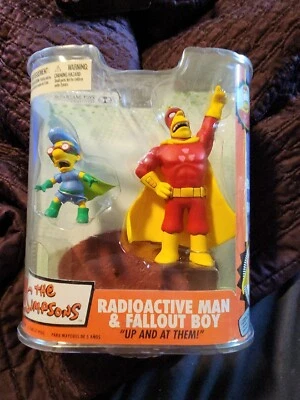 Juego de figuras McFarlane Los Simpson, Hombre Radioactivo y Fallout Boy, 2007 Nuevo en paquete Foto 1 de 4