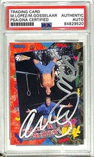 1992 Pacific MARK PAUL GOSSELAAR & MARIO LOPEZ Signed Card #10 PSA/DNA Slabbed
