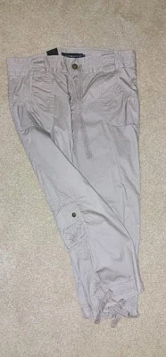 BRAND NEW W/TAG Calvin Klein Capri Pants Woman's Size 10 Tan Khaki  - Image 1 of 4
