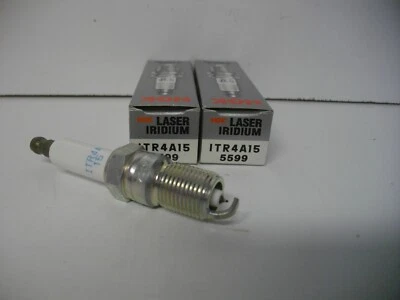 NGK ITR4A15 / 5599 Laser Iridium spark plug pack of 2 each Mercury 33-8M2018369 - Image 1 of 4