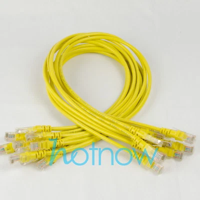 Lot 10 cables/ 27in 70CM 568B CAT5E UTP Ethernet RJ45 Patch Cable Network Cable - Image 1 of 4