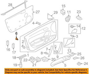 NEW OEM 2008-2015 AUDI TT Quattro Door-Armrest Screw N10549603 (2 pieces) - Bild 1 von 4