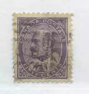 Canada 1908 KEVII 50 cents used - Foto 1 di 1