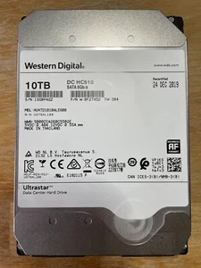 Western Digital HUH721010ALE600 10TB Ultrastar HE SATA-3 6Gbps 7.2K 256MB HDD - Photo 1/3
