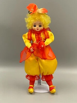 Boneca palhaço vintage 1987 agosto Miss Gladiola meses do ano bonecas por Brinn 15" - Imagem 1 de 4