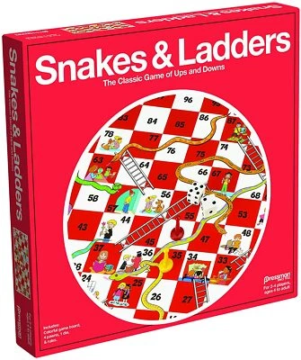 Pressman Snakes & Ladders Game, 2-4 Players, Ages 4 & Up - Image 1 of 2