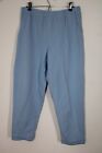 LL Bean LP Blue French Terry Cotton Pull On Drawstring Sweatpants