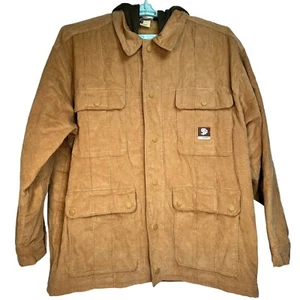 VTG Rocawear State Property Mens Brown Corduroy Hooded Field Jacket Coat Sz 3XL - Picture 1 of 24