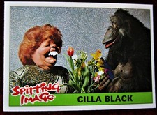SPITTING IMAGE - Card #14 - "CILLA BLACK" - TOPPS 1990