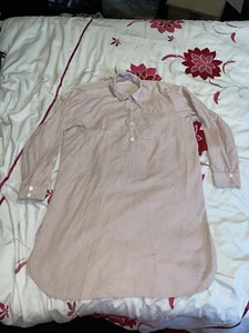 Khaadi Jewel Buttoned Up L/S Corduroy Soft Collared Tunic Shirt Dress - Size 14 - Picture 1 of 13