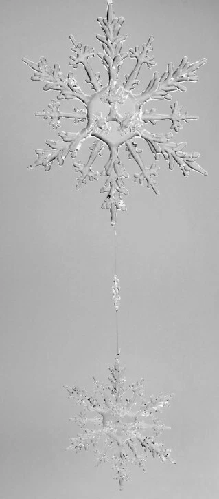 formano Deko Hänger Eiskristall, 2 tlg., 45 cm aus Acryl