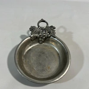 Vtg Williams Sonoma Grande Cuisine Grapes Motif 95% Pewter Wine Coaster Italy n - Picture 1 of 9