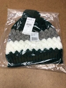 Gorro tejido a rayas de cedro O'Neill para mujer, multicolor - talla única - nuevo con etiquetas - Imagen 1 de 4