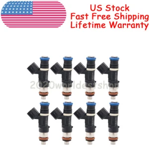 Set of 8 Fuel Injectors For 2007-2009 Chevrolet GMC 5.3L V8 12594512 0280158049 - Picture 1 of 14