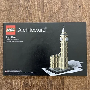 Lego Architecture Instructions Manual BOOK ONLY No Bricks Big Ben 21013 - Picture 1 of 5