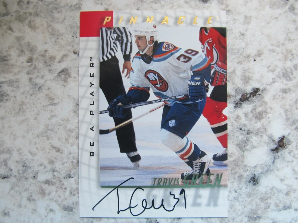 Pinnacle 1998 firmado por Travis Green de los New York Islanders como nuevo Foto 1 de 1