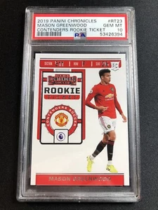 2019 Panini Chronicles #RT23 Mason Greenwood Contenders Rookie Ticket PSA 10 GEM - Bild 1 von 2