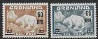 Greenland stamps 1956 MI 37-38 MNH VF Icebear
