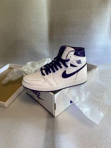 Size 7.5 - Air Jordan 1 OG High Court Purple W - Picture 1 of 14