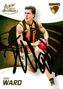 Signed 2022 HAWTHORN HAWKS AFL Card JOSH WARD - Picture 1 of 3