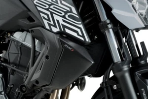 Puig 9371J Radiator Side Panel Kit Matt Black Fits 2017-2020 Kawasaki Z650 - Picture 1 of 2