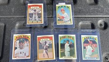 Vintage Hank Aaron Willie Mays Willie Stargell Johnny Bench Baseball Cards 