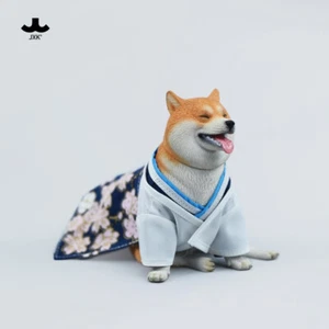 JXK 1/6 Shiba Inu Usando Kimono Figura Perro Animal Modelo Adulto Niño Juguete Regalo de Navidad - Imagen 1 de 6