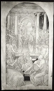 Rare gravure de Giovanni Jacopo CARAGLIO d’après Parmigianino - Picture 1 of 8