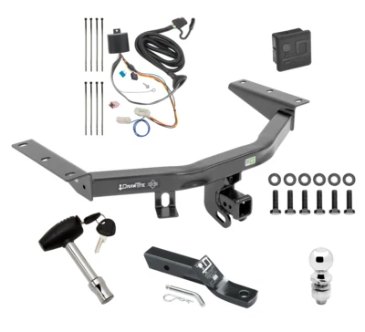 Trailer Tow Hitch For 16-22 Honda Pilot Deluxe Package Wiring 2" Ball and Lock - Image 1 of 4