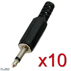 10x Connecteur prise Audio Mono 3,5mm Jack à souder connector plug solder 3.5 mm - Imagen 1 de 8