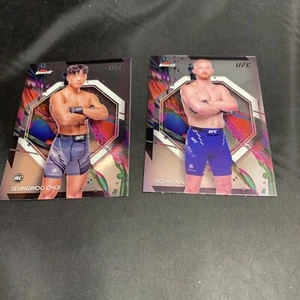 Seungwoo Choi 2024 Topps Finest UFC Common Chrome RC #55 Bo Nickal #95 Lot - Picture 1 of 2