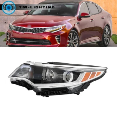 Faro halógeno sin LED DRL para Kia Optima 2016-2017 2018 lado izquierdo del conductor Foto 1 de 4