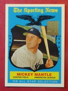1997 Topps Mickey Mantle Commemorative Reprint #27 (1959 #564 All Star) Yankees - Picture 1 of 2