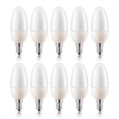 10 x Philips Softone Kerze 5W = 20W E14 Energiesparlampe Sparlampe warm warmweiß - Bild 1 von 2