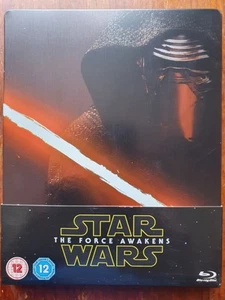 Star Wars: The Force Awakens Blu-ray Steelbook J CARD 2016 FILM 138 m REG FREE - Picture 1 of 2