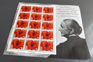Georgia O’keeffe - Portrait as Shown on a Sheet of 15 X 32¢ U.S. Postage Stamps - Picture 1 of 5