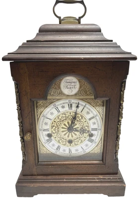 Vintage Trend by Sligh Mantle Clock Zeeland MI "708" Brass Movement Time Strike - Image 1 of 4