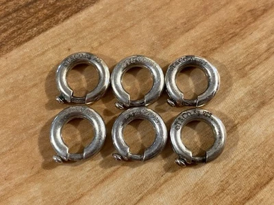 Tiffany & Co. Sterling Silver Jump Ring Charm Holder Clasp Set of 6 - Image 1 of 4