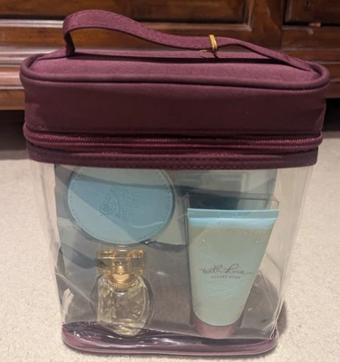 NEW IN BAG Hillary Duff With Love Gift Set 0.5 oz EDP Spray 1.7 oz Lotion Mirror - Image 1 of 4