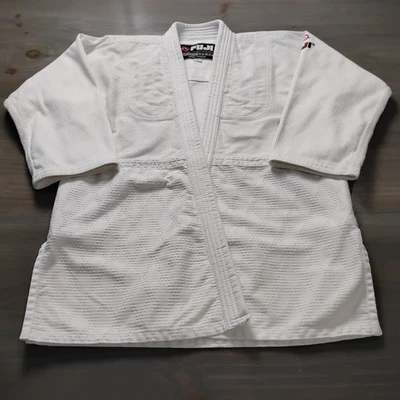 FUJI Gi White Martial Arts Kimono Top Size 3 Jiu Jitsu MMA Karate No Belt  - Image 1 of 4