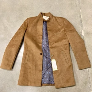 Weichun Blazer Coat Chinese Style New With Tags Mens Size XXL Brown Ran NWT CN - Picture 1 of 5