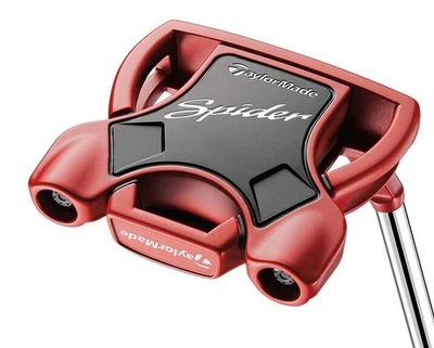 New TaylorMade Golf LH 2024 Spider Red Putter #3 Small Slant  35" [Lamkin Sink - Image 1 of 4