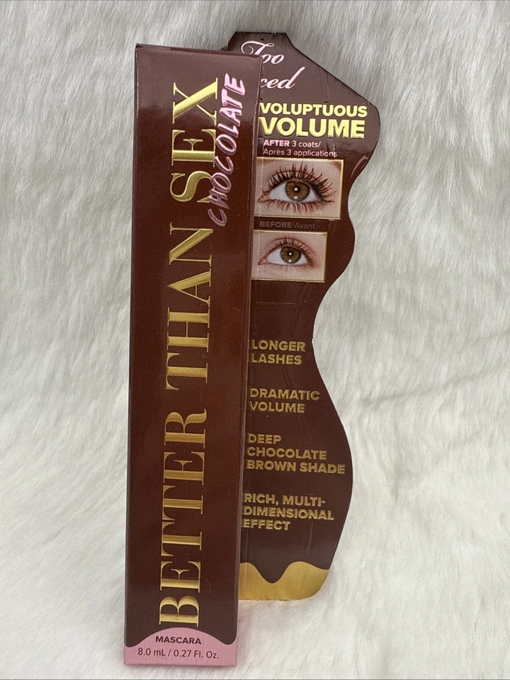 Máscara de pestañas Too Faced Better Than Sex chocolate 8,0 ml / 0,27 fl. oz - nueva en caja - auténtica Foto 1 de 2