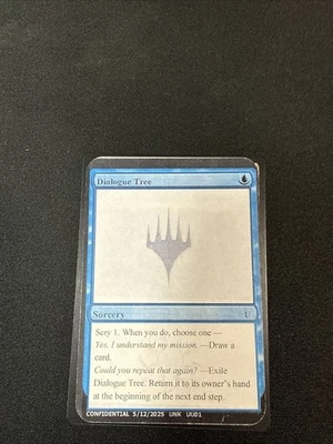 Magic: The Gathering Unknown Event Gavin Verhey “dialogue Tree” - Image 1 of 2