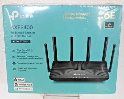 TP-Link Archer AXE5400 Tri-Band 6-Stream Wi-Fi 6E Router - Image 1 of 4
