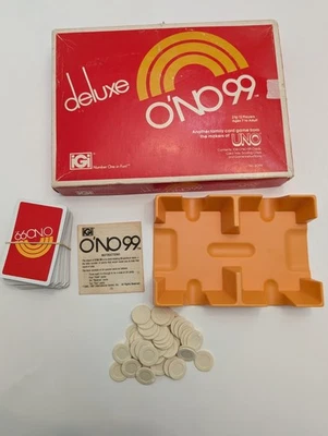 Vintage 1982 O'No Ono 99 Deluxe Card Game Makers of UNO Complete - Image 1 of 4