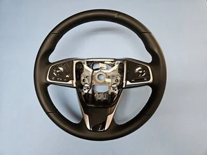 16-22 Honda Cr-v Steering Wheel Black Oem Lane Assist No Paddles No Heating - Picture 1 of 13