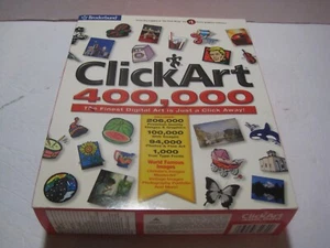 NEW ClickArt 400,000 Computer Software for Windows by Broderbund AOL Graphics CD - Picture 1 of 4