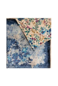 Johnny Was Denim Lace Laurel Canyon Cozy Blanket - H17325-2 - Picture 1 of 4